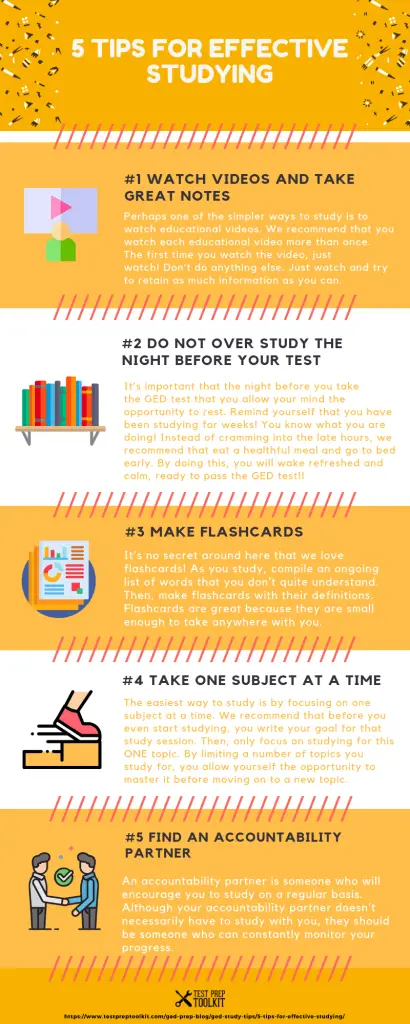 5 Tips for Effective Studying for the GED Exam - GED Test Guide