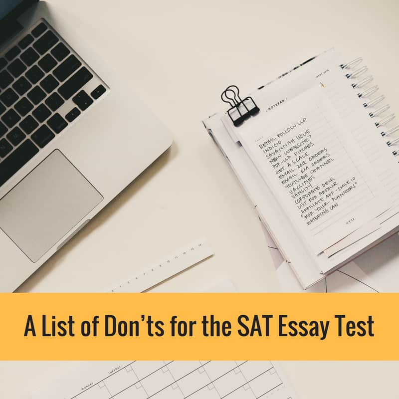 essay test sat