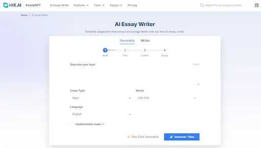 essayGPT overview