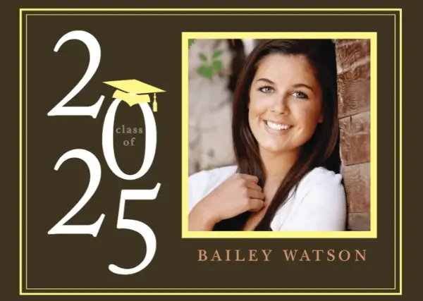 graduation announcement card